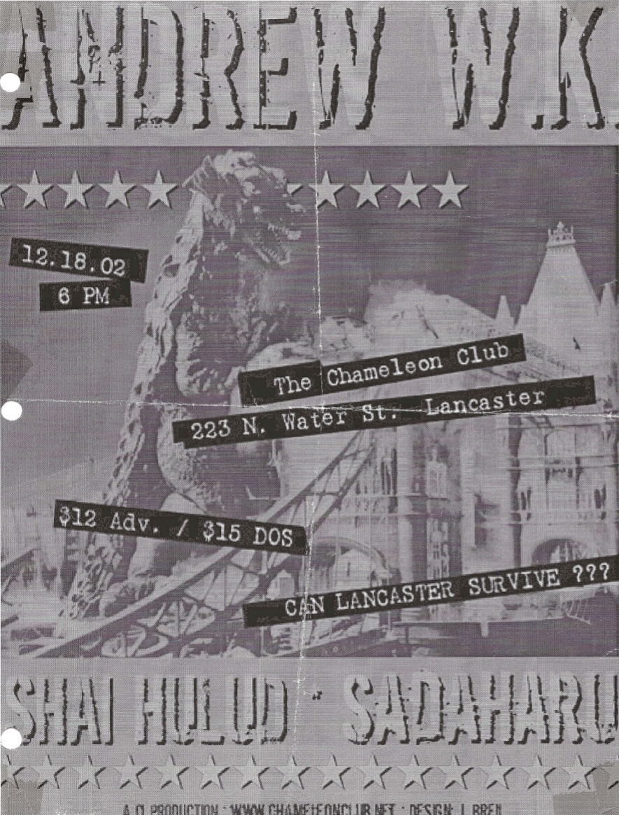 Andrew Wk, Shai Hulud, Sadaharu Dec '02